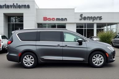 Gray minivan suited for families